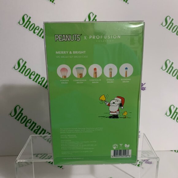 Peanuts x Profusion Cosmetic 5 Makeup Brush Set Holder Brushes Case Snoopy - Picture 5 of 8